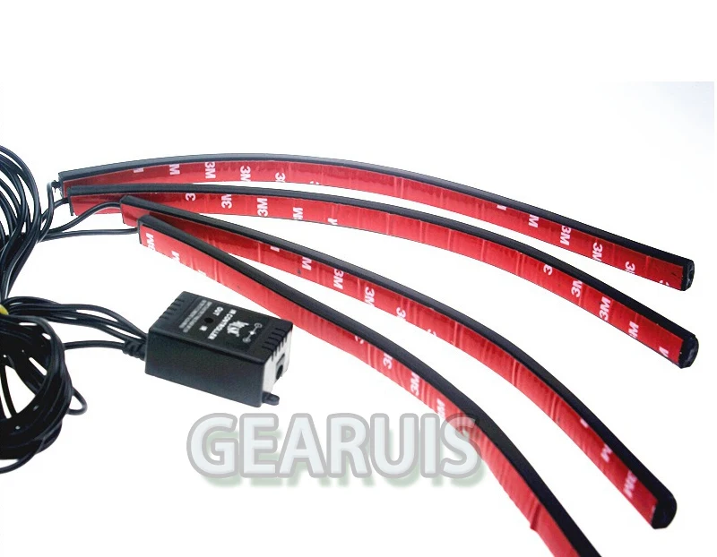 1 комплект музыкальный пульт дистанционного управления 23 см 12 SMD 5050 RGB 3 цвета 4 в