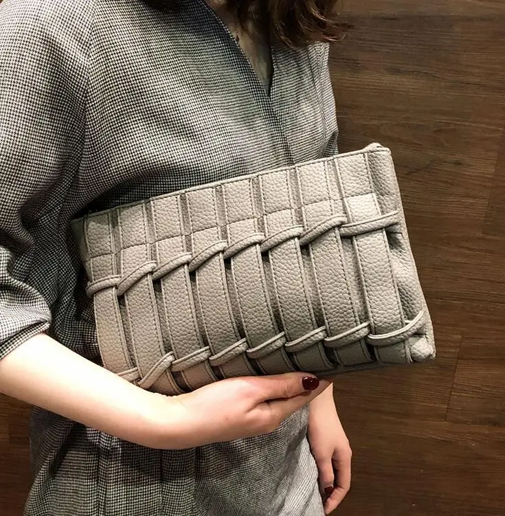 grey Anawisare, женская кожаная сумка, повседневные клатчи, сумка через плечо для женщин, сумка через плечо, сумка на плечо, Bolsa Feminina Bolsos Mujer - Цвет: grey