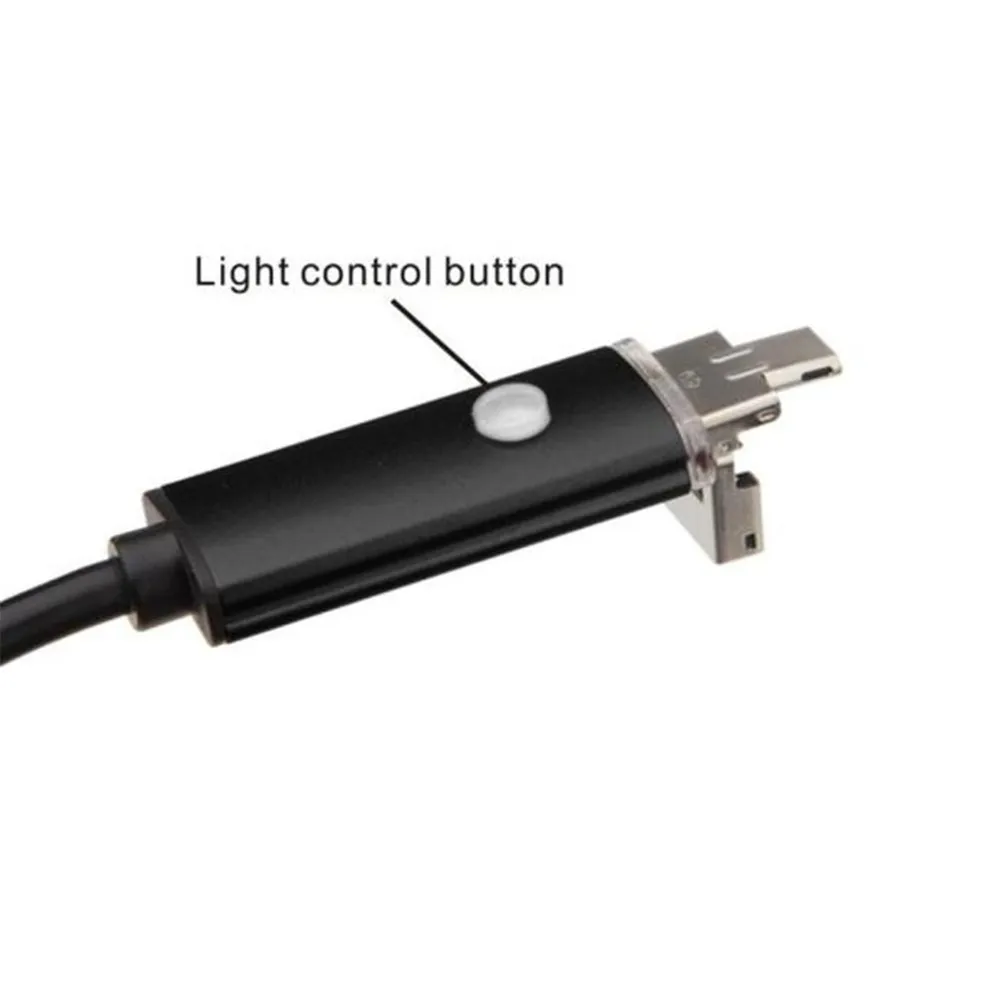 2 в 1 Android USB эндоскоп осмотр 7 мм камера 6 LED HD IP67 водонепроницаемая Прямая поставка |