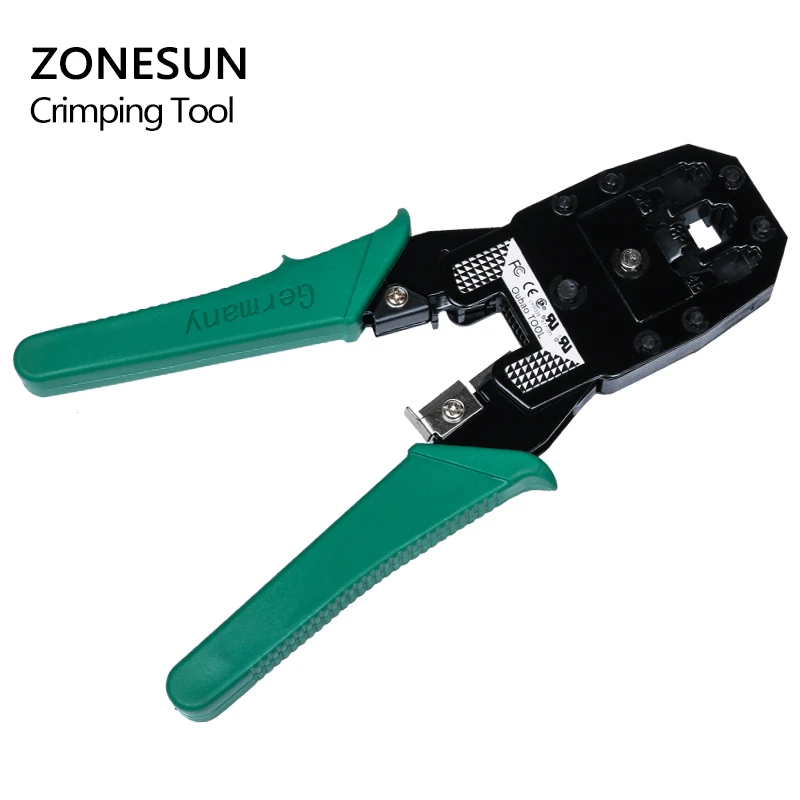 Обжимной инструмент ZONESUN RJ45 RJ11 4P4C 4P2C для проводов обжимной ПК ручной обжима