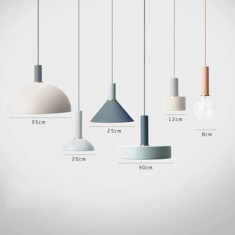 Livewin Nordic Colorful Pendant Light Art Deco Lighting Suspension Hanging lamp Restaurant Lustres Dining room Luminaire Lampara | Лампы и