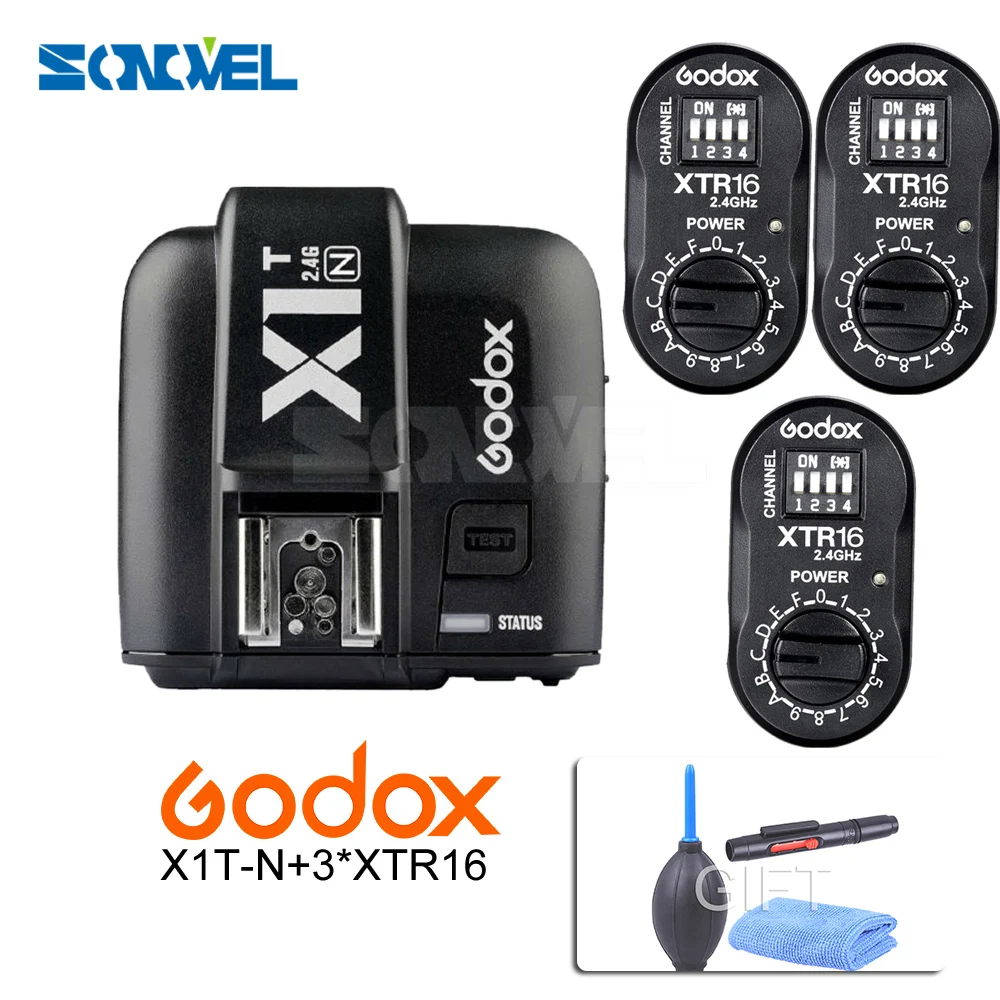 Беспроводные вспышки Godox с управлением мощностью 2 4G и беспроводным передатчиком