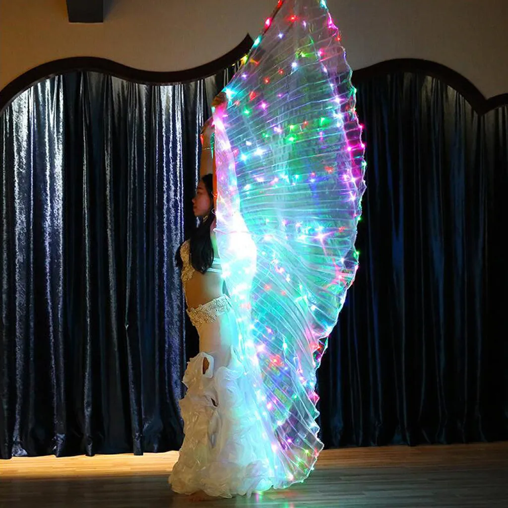 Крылья Isis Led для танца живота регулируемые аксессуары на палочках реквизит