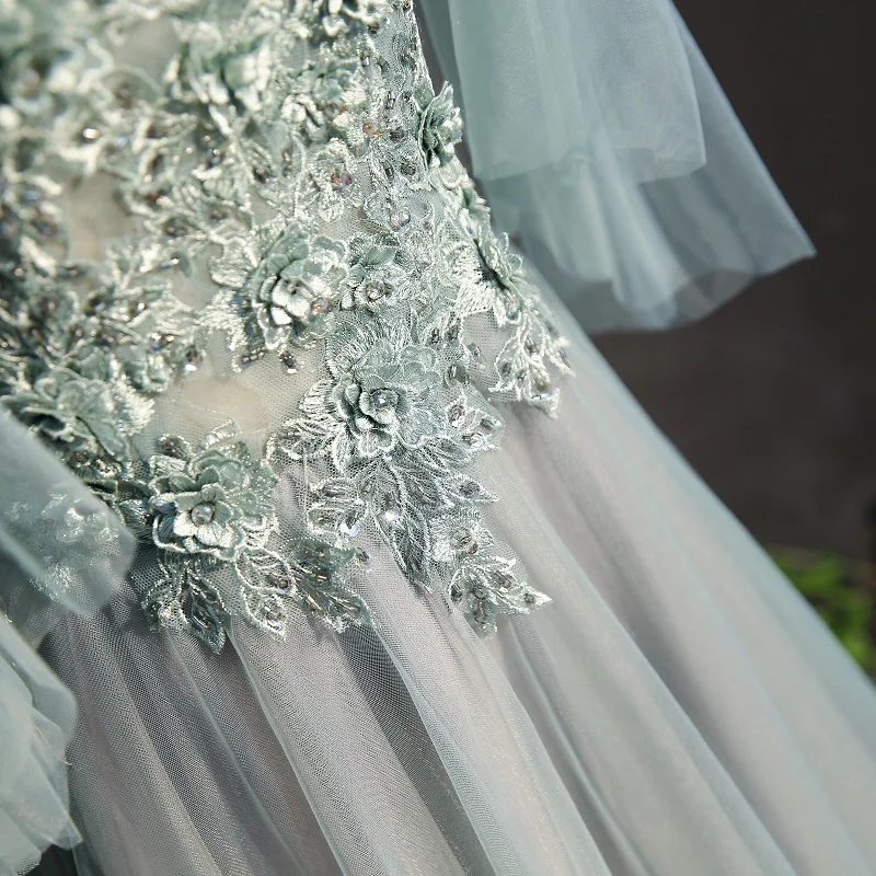 Вечерние платья Длинные 2020 тонкие лямки Тюлевое вечерние Vestido De Festa Longo Vestidos Fiesta