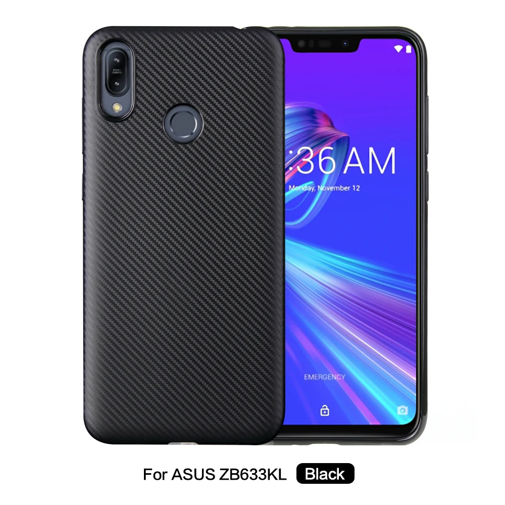 3D углеродное волокно для ASUS ZB633KL Роскошный тонкий чехол Матовый ТПУ Мягкие Чехлы