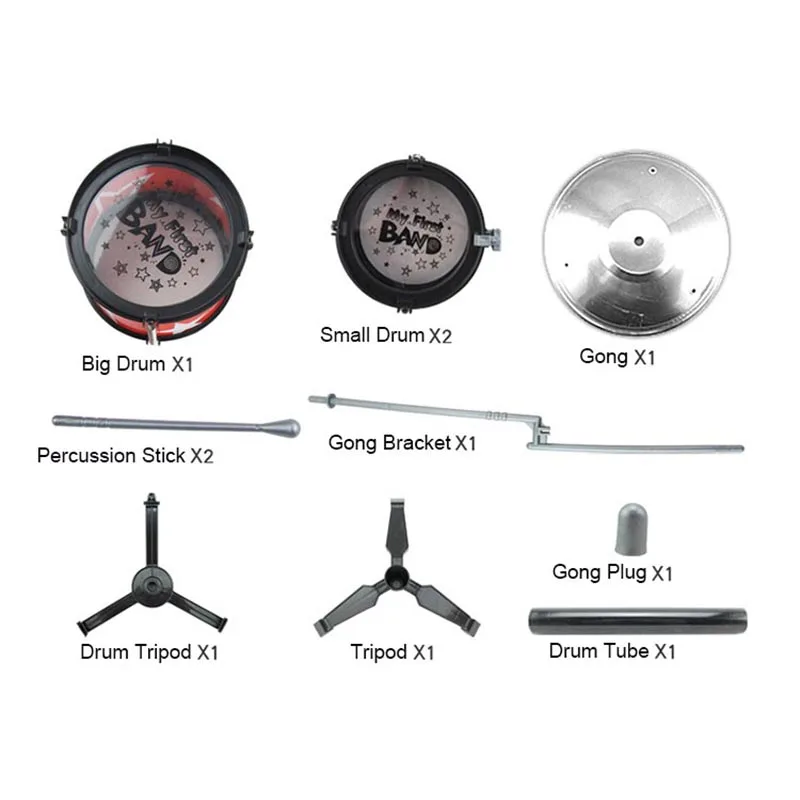 Детский классический джазовый барабан музыкальный ударный инструмент игрушка