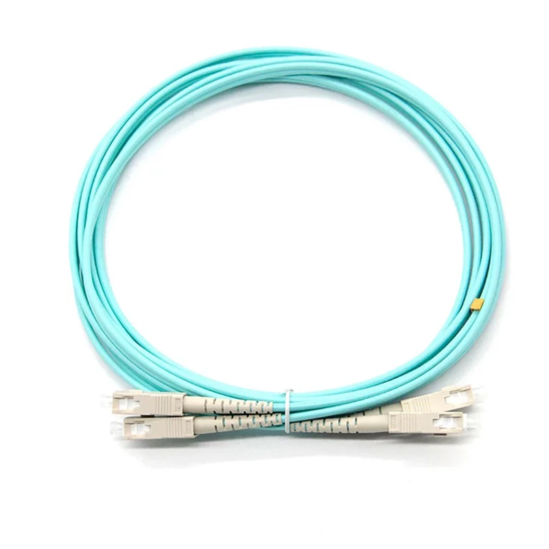 10 шт./лот fibra optica Патч-корд SC-SC 10G OM3 многомодовый дуплексный волоконный ПВХ-кабель 1