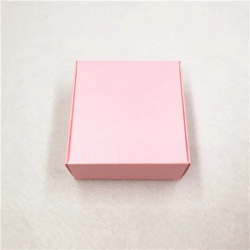 Pink 50 шт разноцветная Подарочная коробка ручной работы Love бумажные Ювелирные изделия/Свадьба/Конфеты/чаи/орехи/печенье/Подарочные коробки бумажные упаковочные коробки - Цвет: Pink