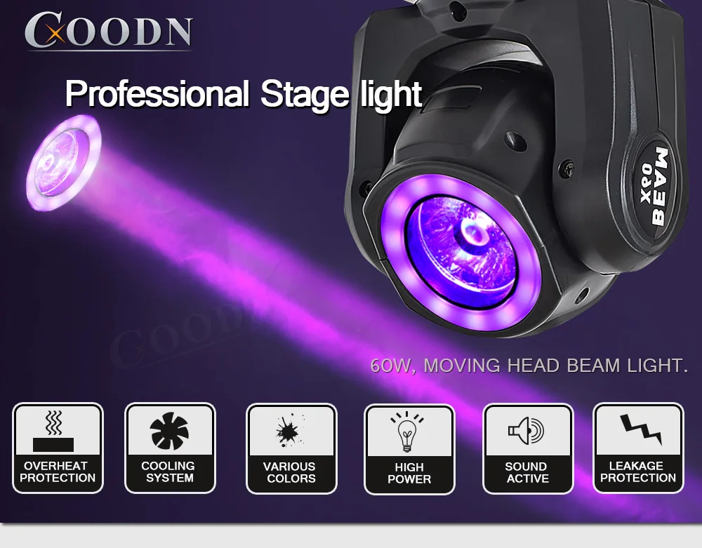Lyre dmx RGBW 60 Вт светодиодные сценические прожекторы с движущейся головкой для продажи