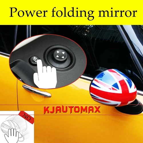KJAUTOMAX для Mini Cooper R55 R56 R57 R59 R60 R61 ветровая дверь ABS внешний вид заднего вида наружное зеркало крышка оболочки аксессуары - Цвет: eletriacal mirror uj