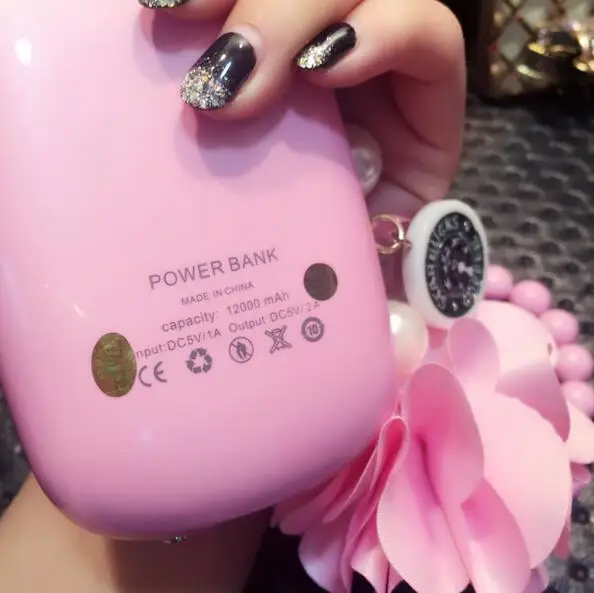 Эксклюзивная модная 12000 мАч Внешний Вызов Po мобильного Powerbank портативное
