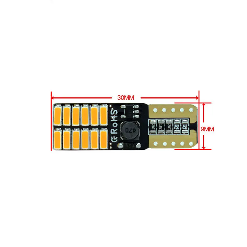 T10 DC 12 24 в 30 мм * 10 4014 светодиодные номерные знаки маленькие огни|light small|light ledlight led