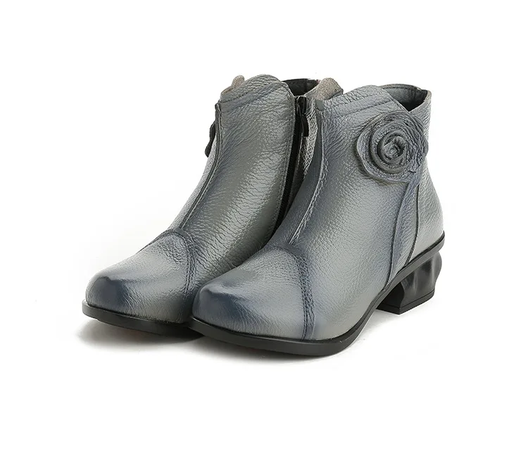 Xiuteng/высокое качество; Mujer Chaussure; женские ботинки из натуральной кожи; повседневные женские туфли-лодочки; зимние сапоги; плюшевые зимние сапоги для женщин