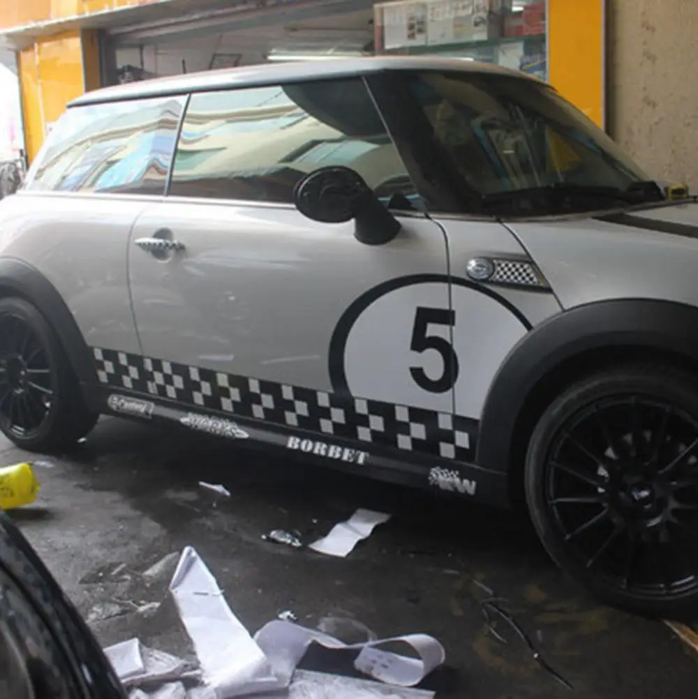Графический стикер в шахматном стиле для Mini Cooper clubman countryman hardtop R50 R53 R55 R56 R60 R61 F55 F56 |