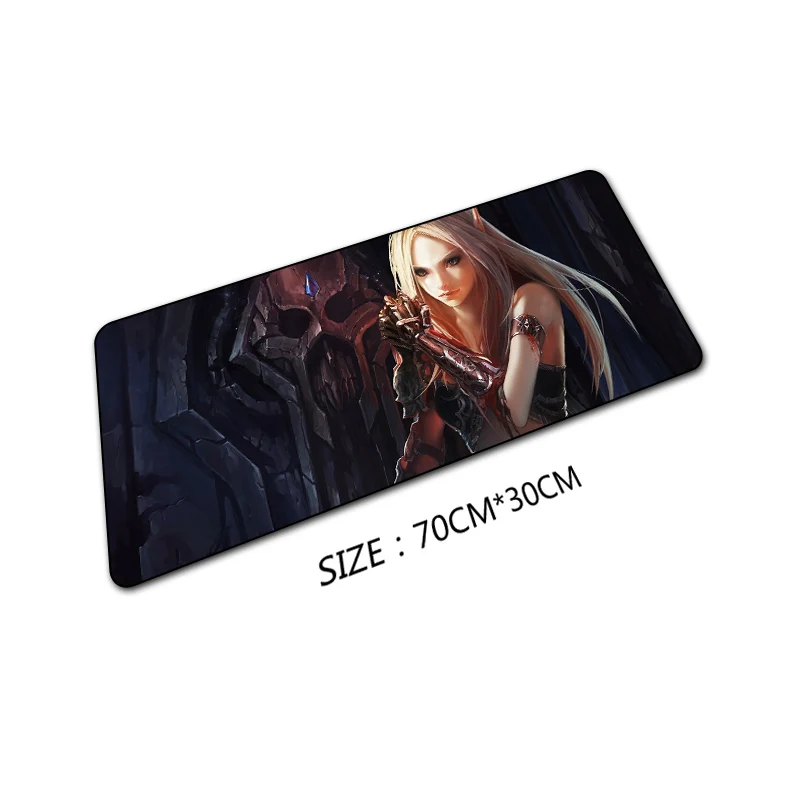 Model E Игровой коврик для мыши 70X30 см для World of Warcraft, коврик для мыши, большой размер XL, модный коврик для мыши для геймера, ноутбука, резиновый коврик для ноутбука Sylvanas - Цвет: Model E