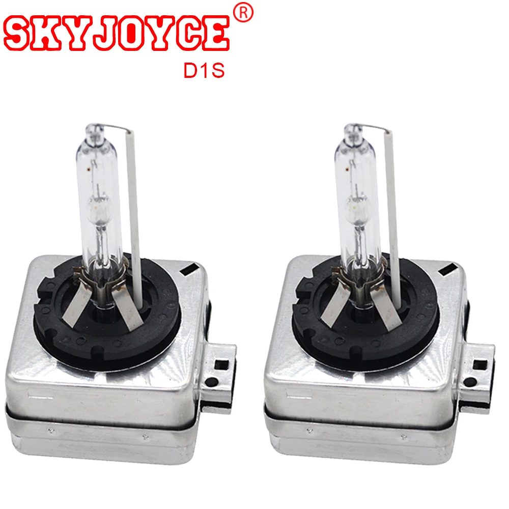 Ксеноновая hid лампа SKYJOYCE 2 шт. 35 Вт 4300K 5000K 8000K 6000K D1S металлический держатель D2S D3S D4S