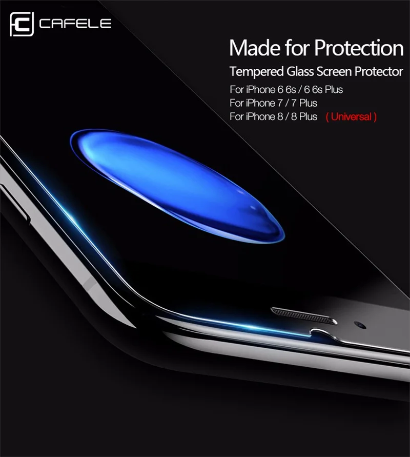 Защитная пленка CAFELE для iPhone 11 Pro Max X XS MAX XR 8 7 6 6s Plus, закаленное стекло 2.5D, не полное покрытие, пленка для iPhone Ximax