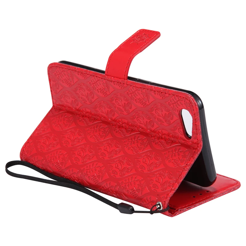 PU Leather Flip Wallet Embossed Vine Soft Phone Silicone Case Cover Shell Coque Fundas for OPPO R9S R10 R11 A39 A57 A59 F1S | Мобильные