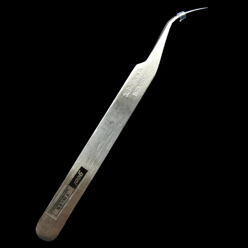 2 шт./лот изогнутые и Прямые острые пинцеты из нержавеющей стали инструменты для