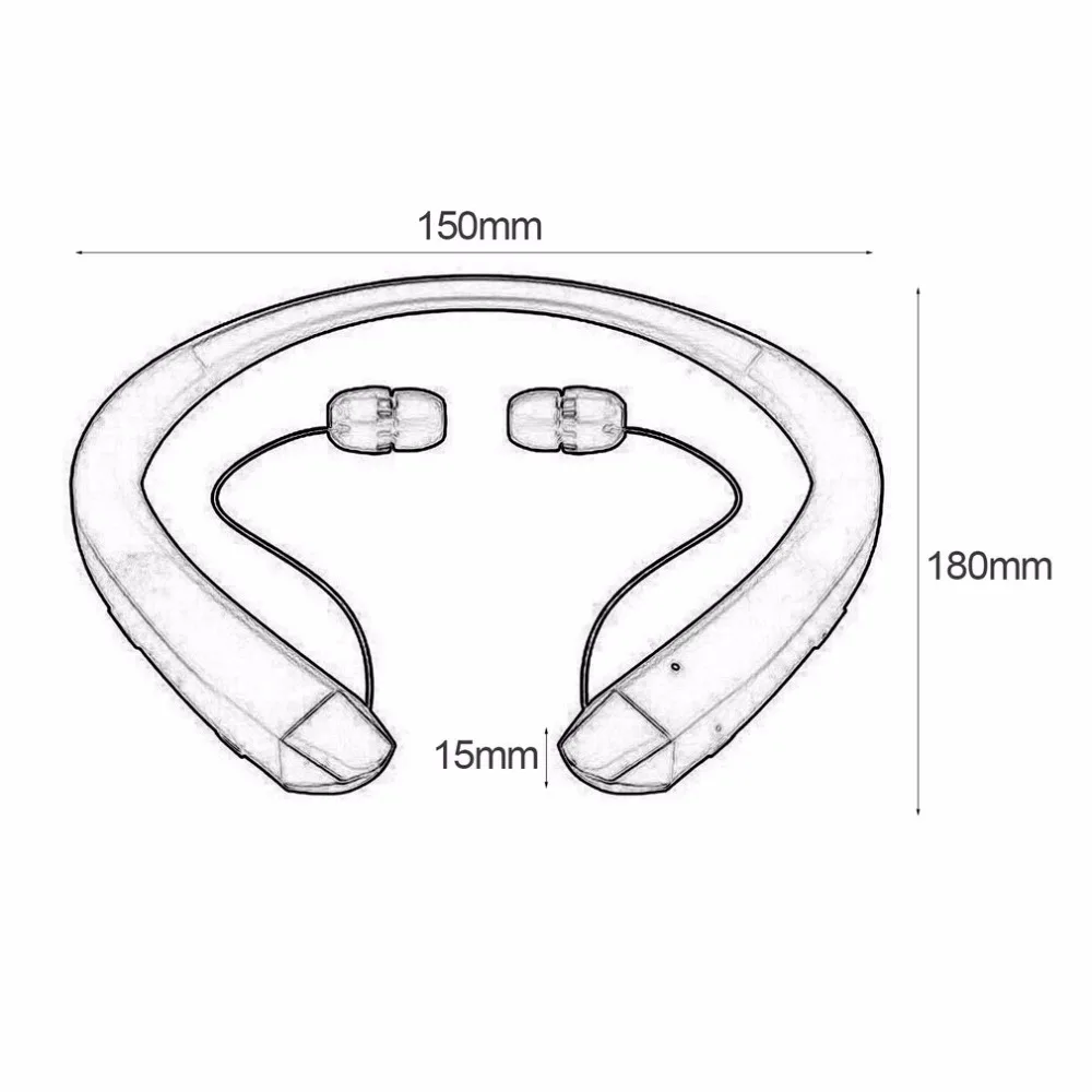 Портативная Спортивная Bluetooth гарнитура Беспроводные стереонаушники модные