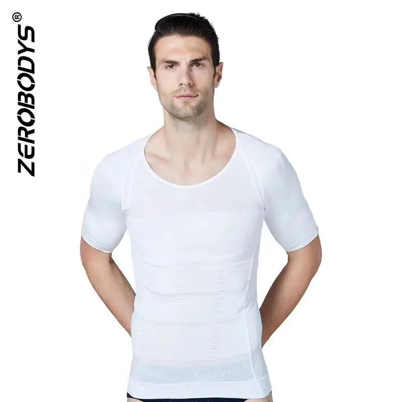 

Men Body Slimming Tummy Shaper Belly Underwear Shapewear Waist Girdle Shirt