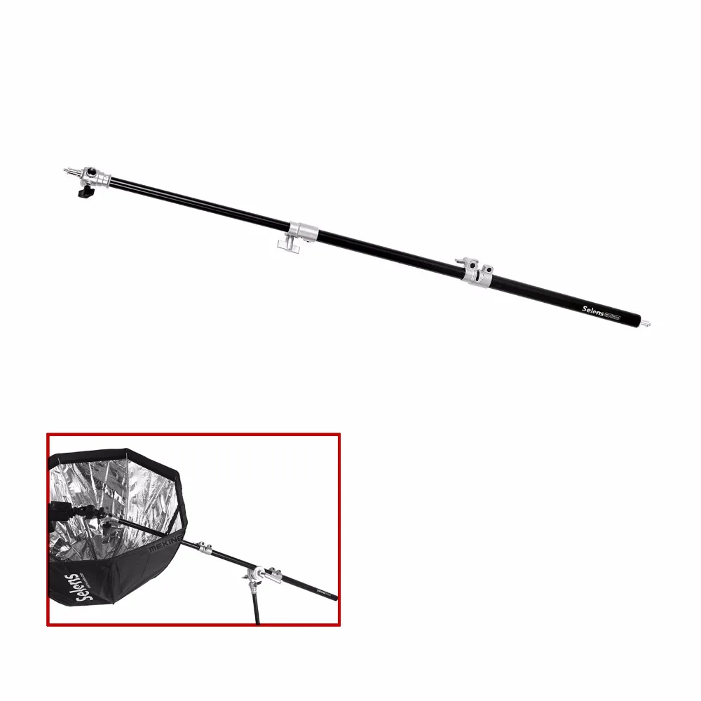 120 см/48 &quotфотографическое Надувное расширения Полюс трубки для фото студия Flash