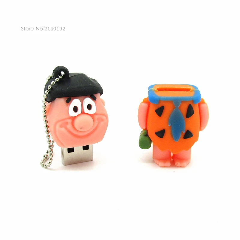 Новый дизайн Fred Flintstones Флешка 4g 8g 16g 32g usb карта памяти устройство для хранения