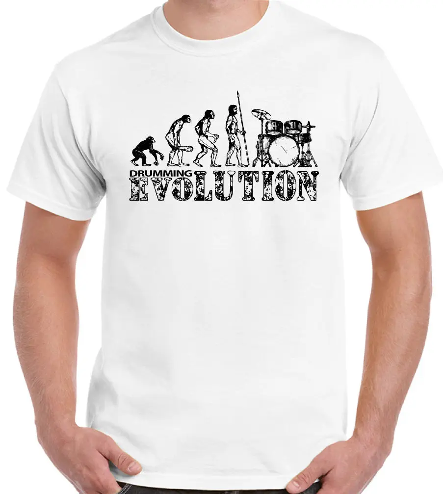 Ming Evolution-Мужские смешные футболки ударник барабанный барабан малый комплект