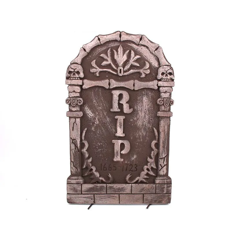 1Pcs Halloween Skeleton Tombstones Stereoscopic Foam Decor Party Haunted House Bar Grisly Stone Scene Props Yard Decorations | Дом и сад