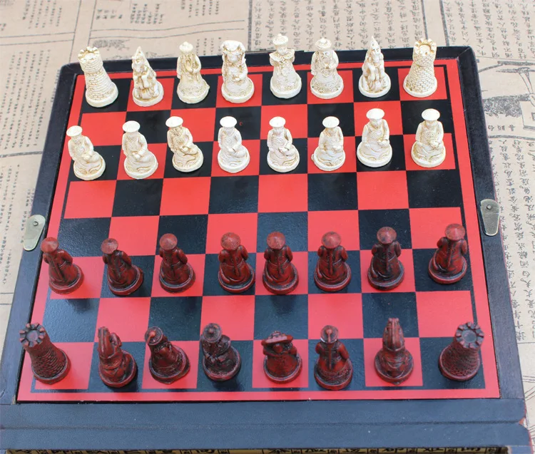 Деревянный Шахматный набор в стиле ретро имитация античного журнального столика