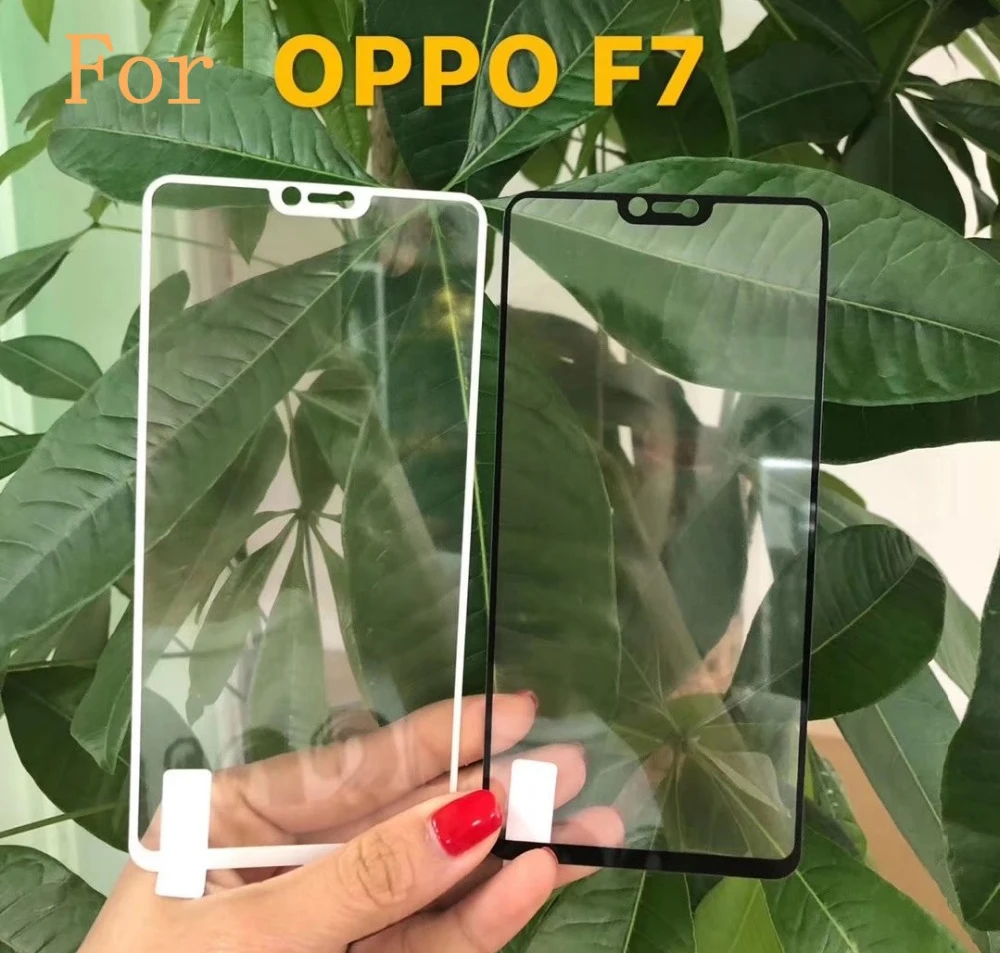 2PCS Full Cover Tempered Glass For OPPO F7 Screen Protector protective film glass | Мобильные телефоны и аксессуары