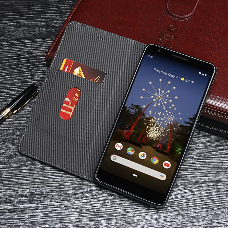Чехол для Google Pixel 3A роскошный кожаный чехол книжка XL защитный Ретро Задняя