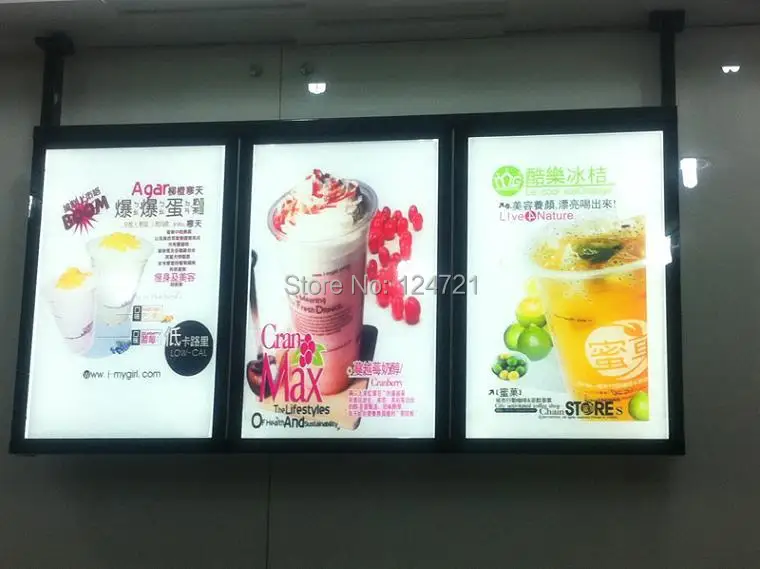 Рекламный знак настенный светодиодный светильник для ресторана меню магнитный