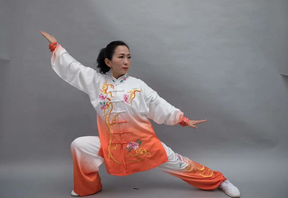 Wushu taichi одежда тайцзи changquan Униформа боевые искусства соревнования вышитые