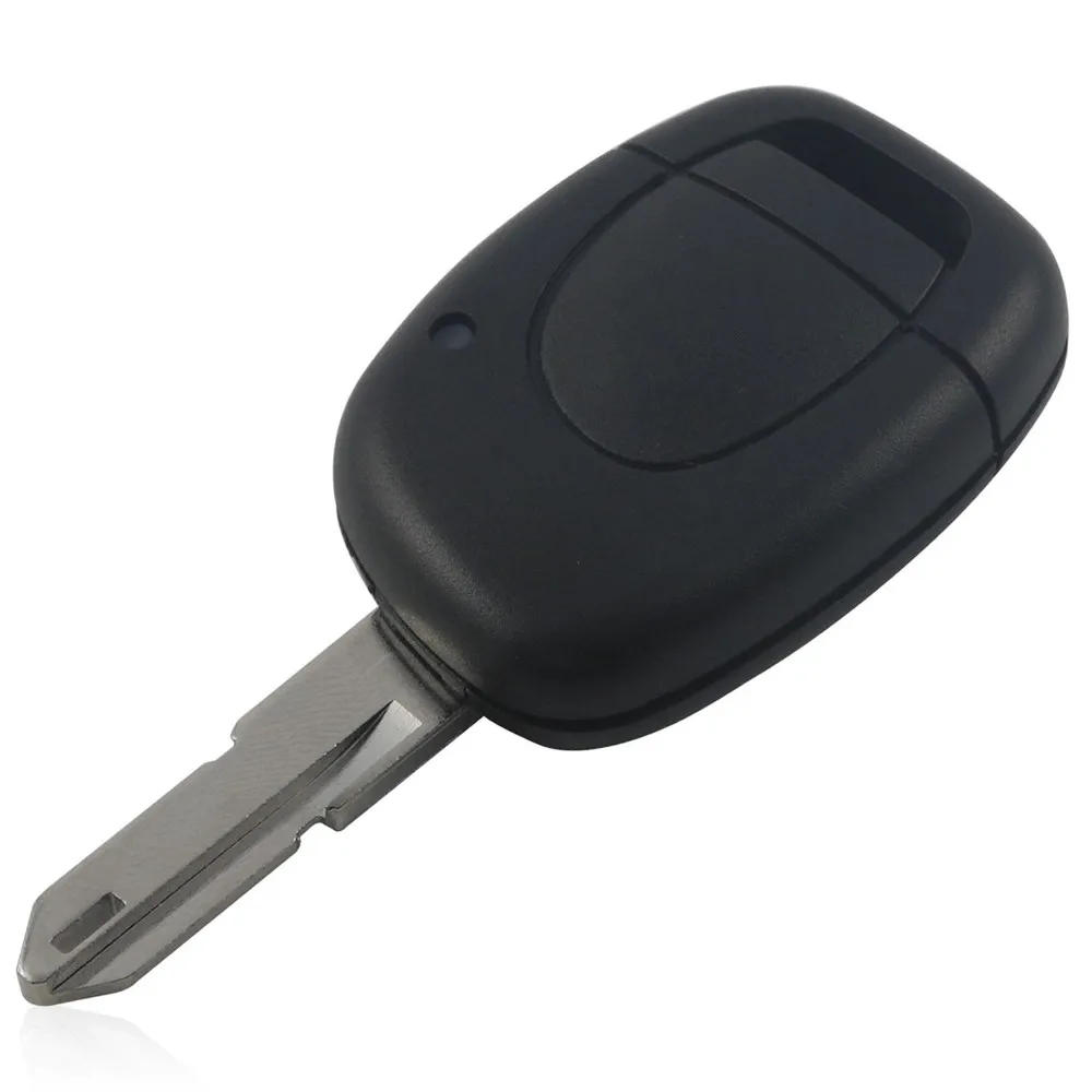 

Jingyuqin Remote Uncut Blade Key Shell Cover Case For RENAULT Twingo Clio Kangoo Master 1 Button NO Chip Keyless Entry Fob Case