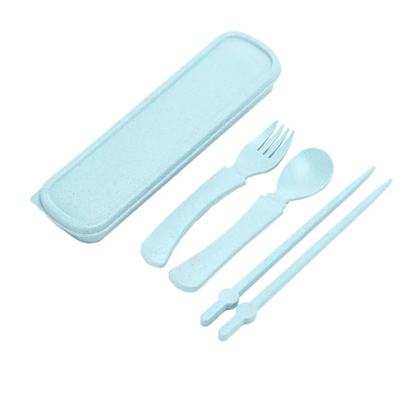 Набор детской посуды из 3 шт./компл. набор соломы и пшеницы детский с героями