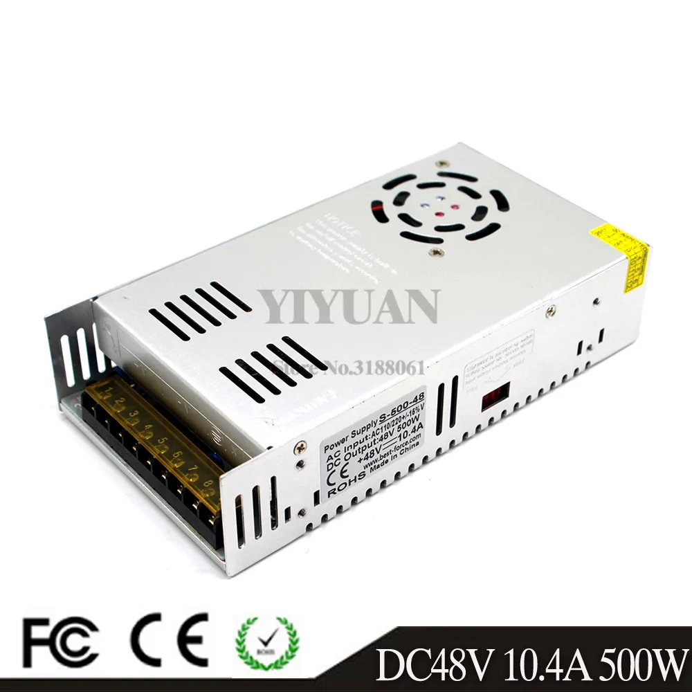 Один Выход 500W блок питания 30В 16.5A 32V 15.6A е-байка 36В 14A 42В 12A 48V 10.4A 60V 8.3A драйвер импульсного источника питания 110V 220V AC-DC импульсивный источник питания