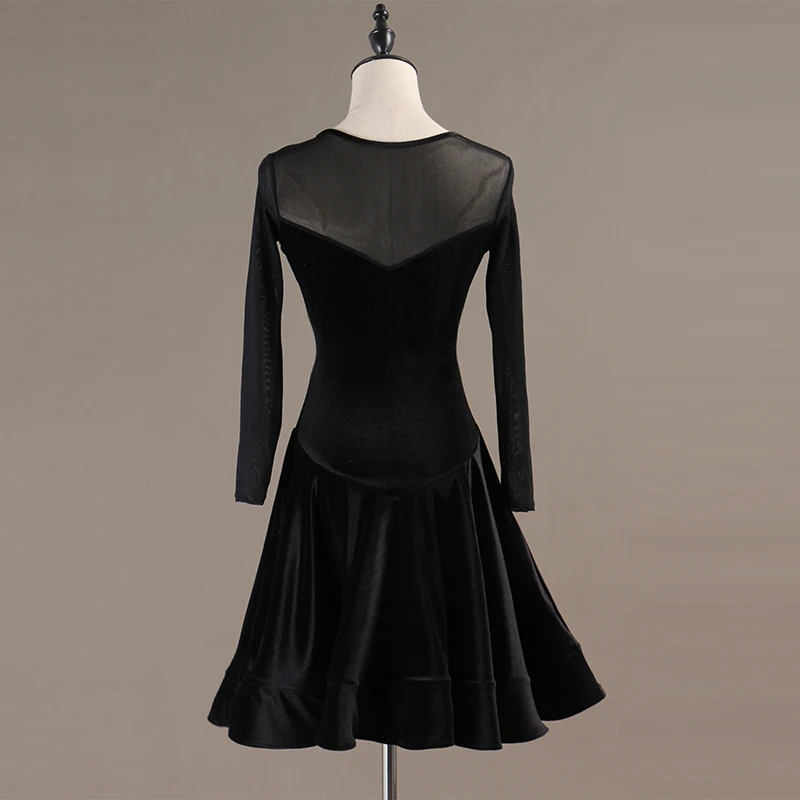 Красное платье для латинских танцев девочек женщин детей танго Самба Румба