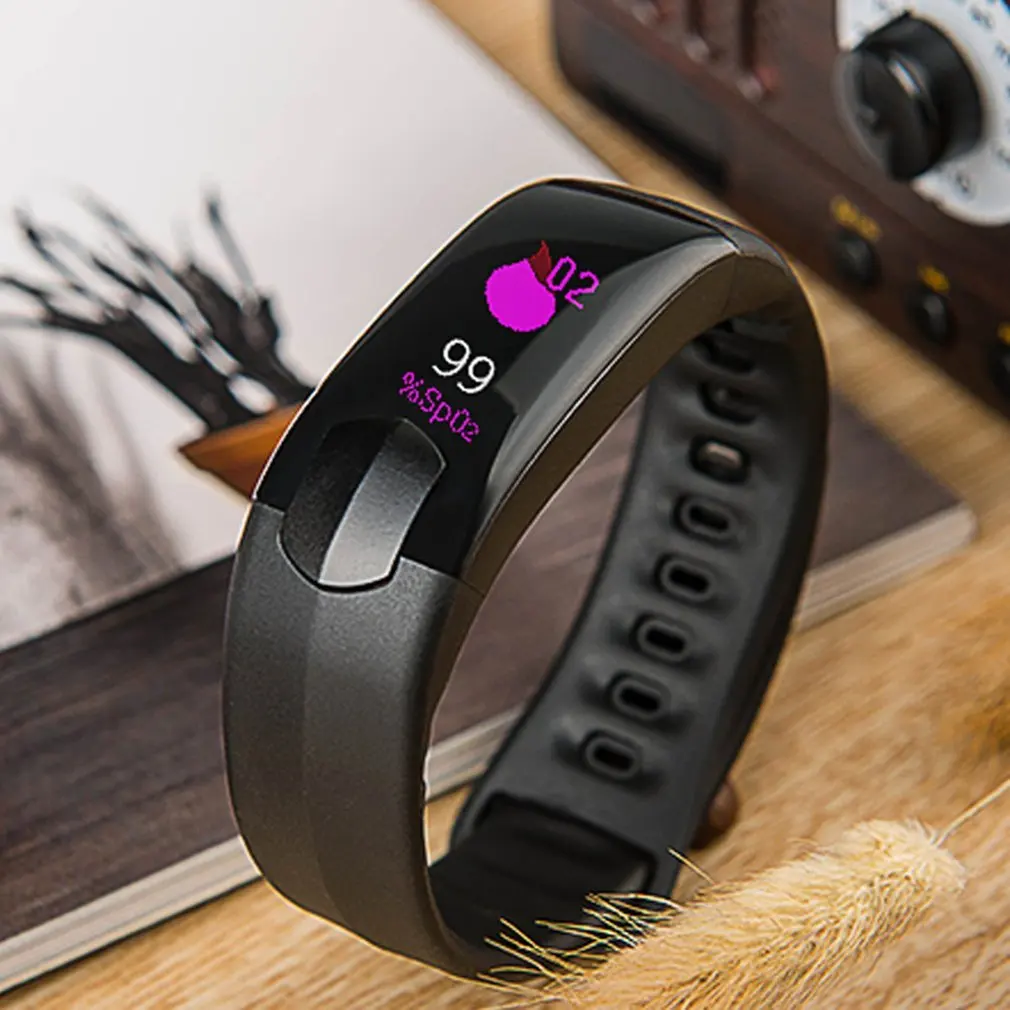 0 96 &quotOLED цветной экран WI11 Smart Band кровяное давление пульсометр шагомер водостойкие