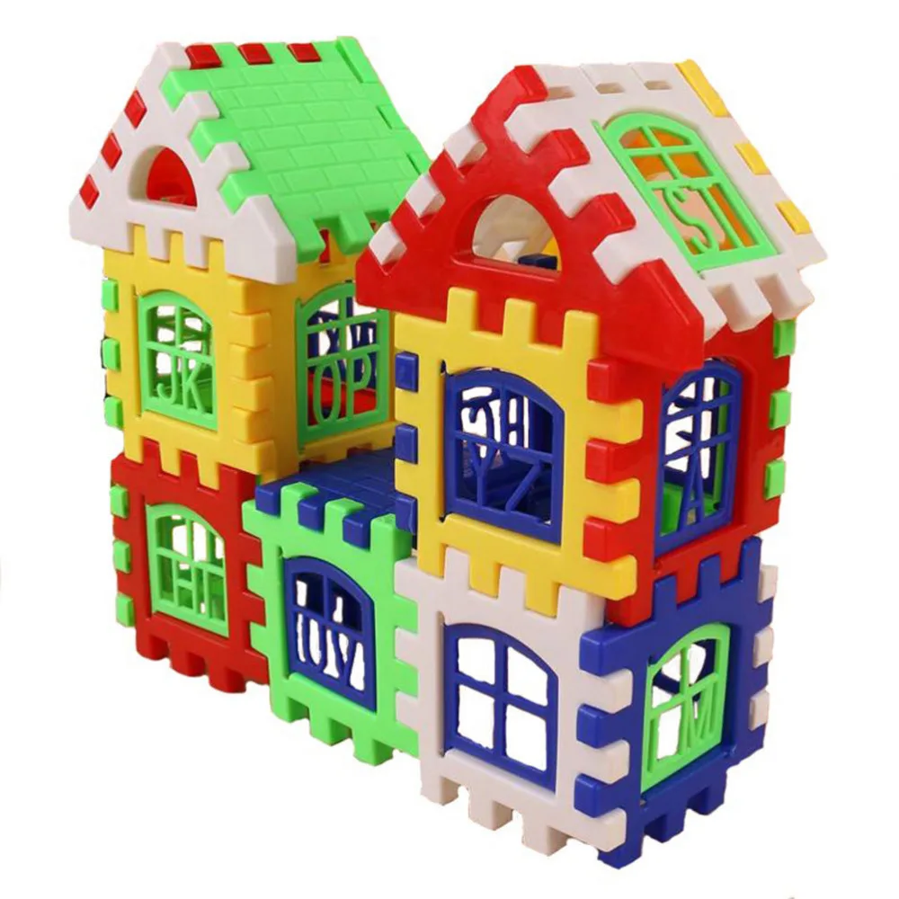 1SET = 24PCS Baby Children Kids Construction Educational Learning House Building Brain Developmental Game Blocks Toy Set | Игрушки и