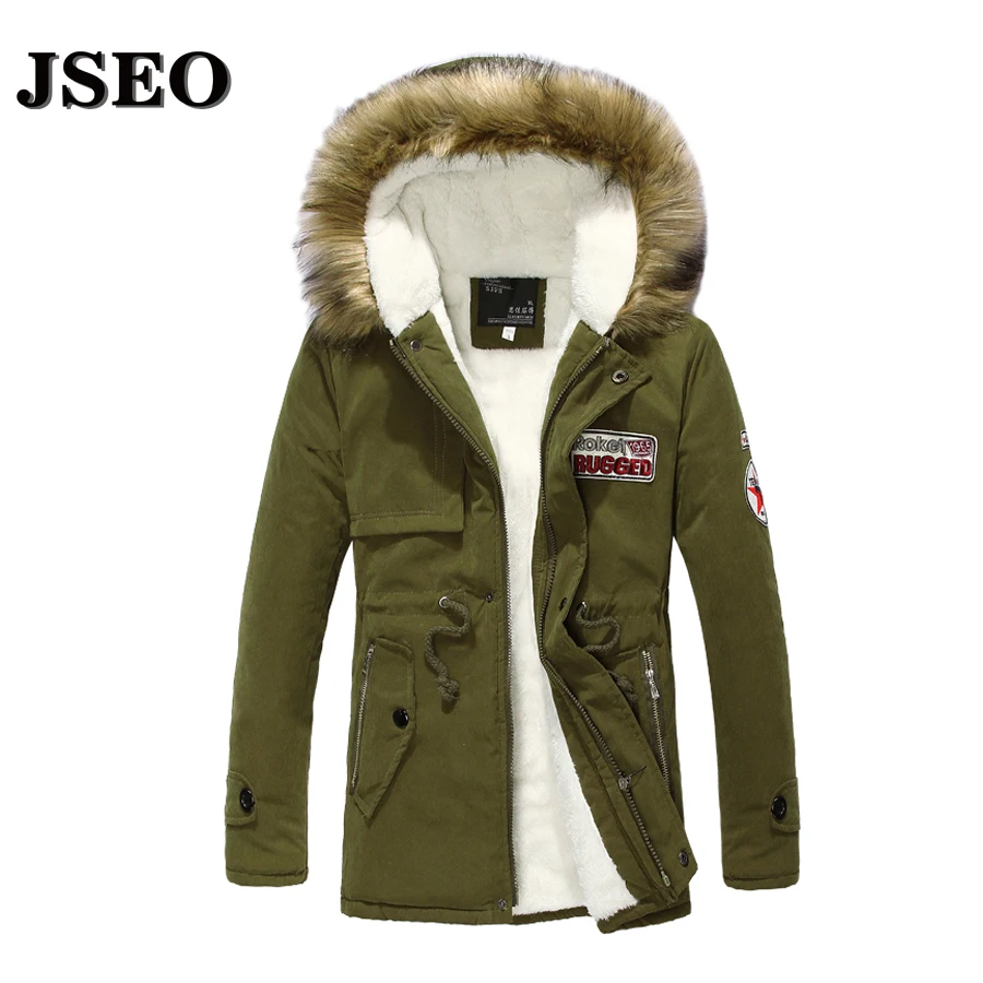 JSEO-Зима Марка Мужчины Канада Куртка 2016 Мужчин Утка Пуховик большие Мягкие