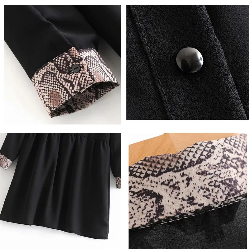 ROHOPO/летнее прямое платье с леопардовым принтом винтажное туника длинными