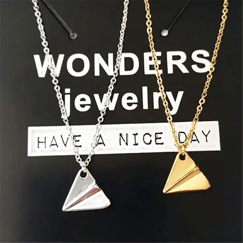 Великолепная сказка современные ювелирные изделия Vintage Collier Femme бумажный самолет