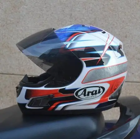 Бесплатная доставка мотоциклетный шлем для ARAI Полнолицевой синий Capacete четыре