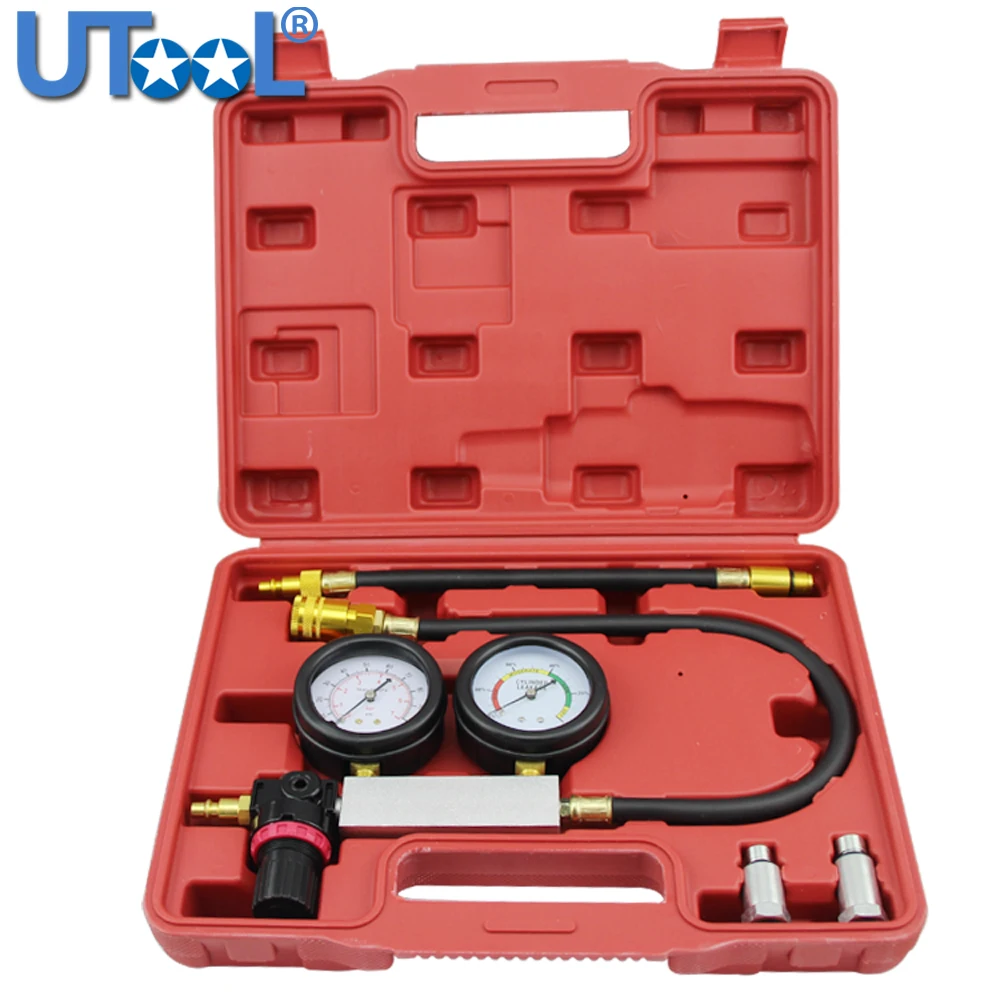

TU-21 Petrol Engine Cylinder Compression Leak Detector Tester Gauge Tool Kit