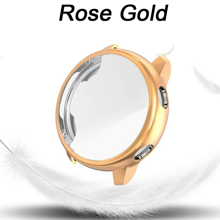 rose gold Чехол из ТПУ с защитой от царапин для часов samsung Galaxy Watch Active, тонкий рукав, защитная пленка для экрана - Цвет: rose gold