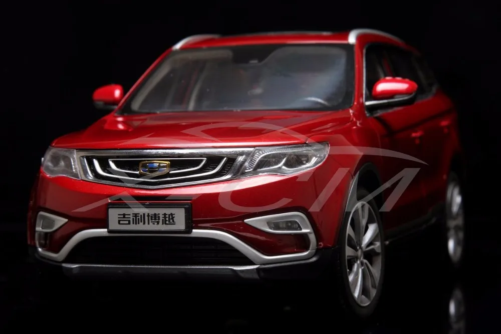 Литая модель автомобиля Geely Auto Geely Boyue SUV 1:18(красный)+ маленький подарок