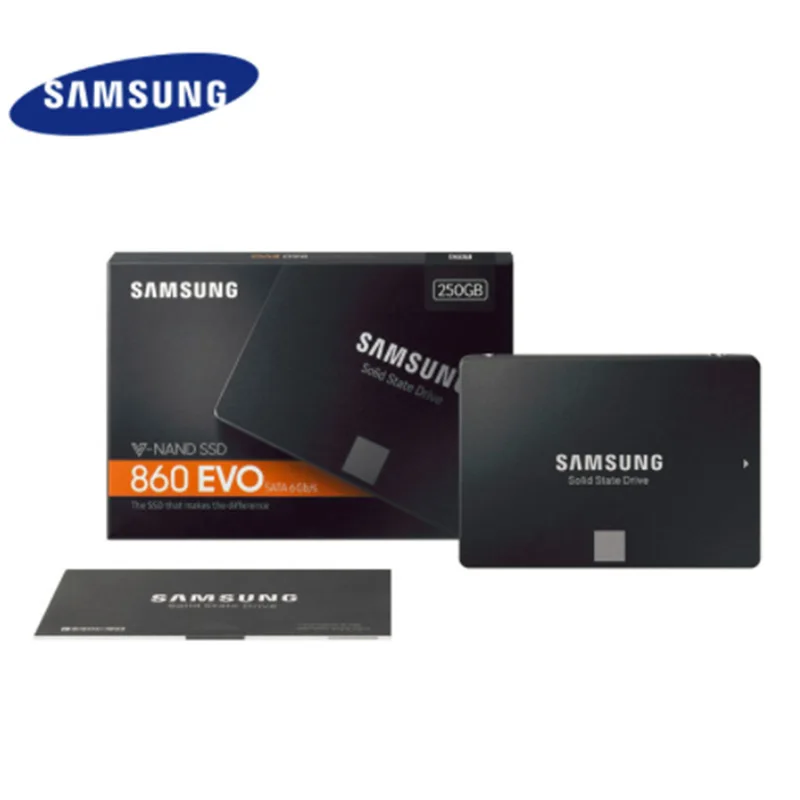 Samsung SSD 860 evo 250 ГБ 500 1 ТБ Внутренний твердотельный диск 2 5 Sata 3 жесткий Dr для ноутбука
