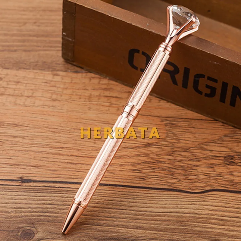 1 шт. новинка Хрустальная шариковая ручка модная для девочек 19 K большая