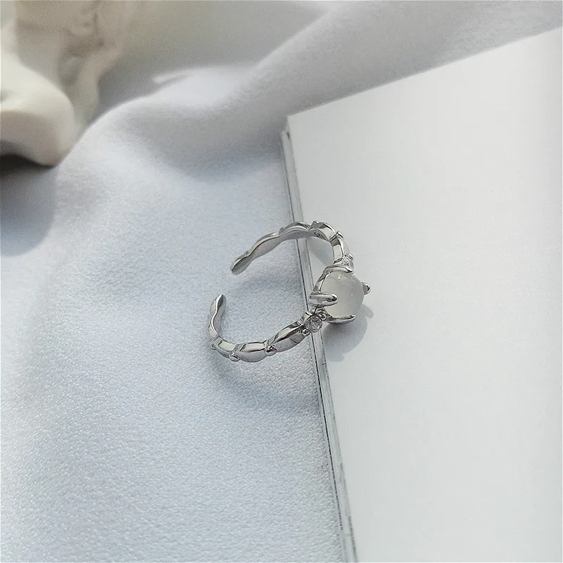 Женское кольцо с фианитом Flyleaf 100% натуральный камень агат из серебра 925